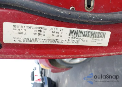 2007 Dodge Caliber R/T z USA, uszkodzony, nr VIN 1B3HB78K37D334197